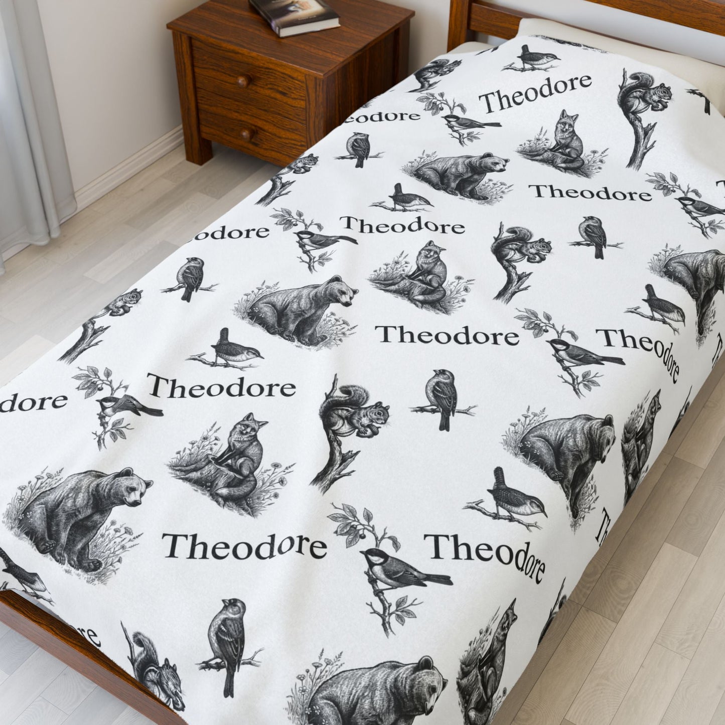 Vintage Woodland Animals Baby Blankets - 1918