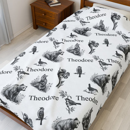 Vintage Woodland Animals Baby Blankets - 1918