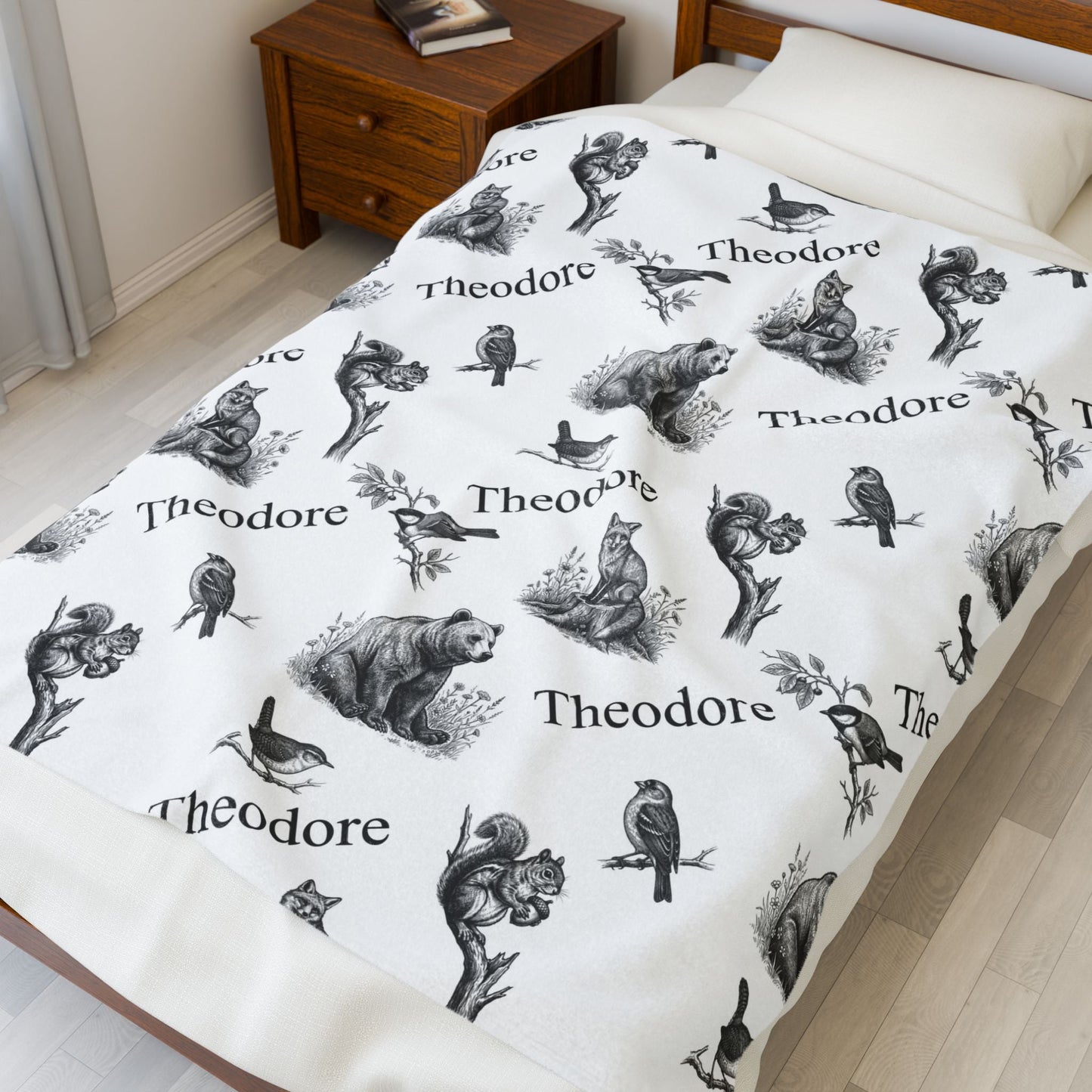 Vintage Woodland Animals Baby Blankets - 1918