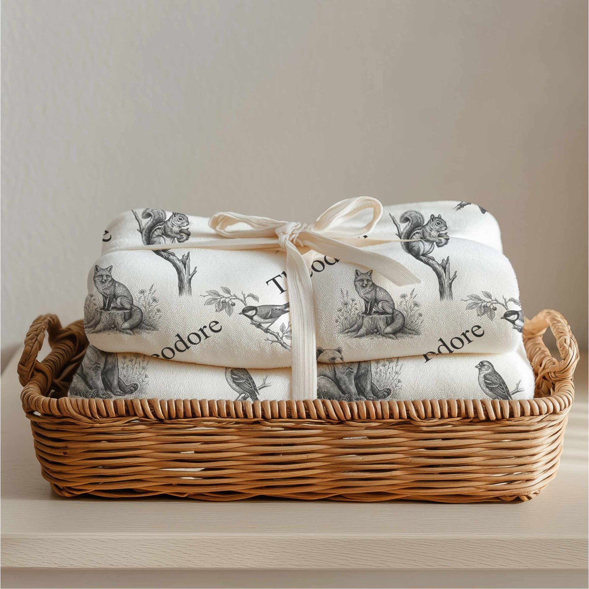 Vintage Woodland Animals Baby Blankets - 1918