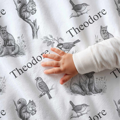 Vintage Woodland Animals Baby Blankets - 1918