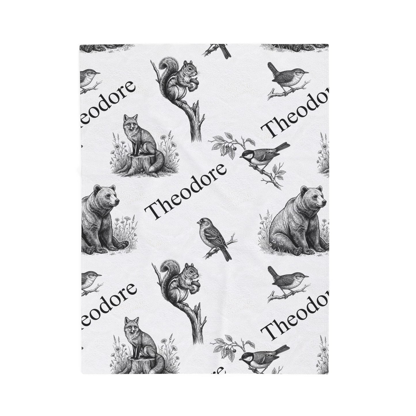 Vintage Woodland Animals Baby Blankets - 1918