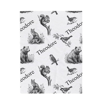Vintage Woodland Animals Baby Blankets - 1918